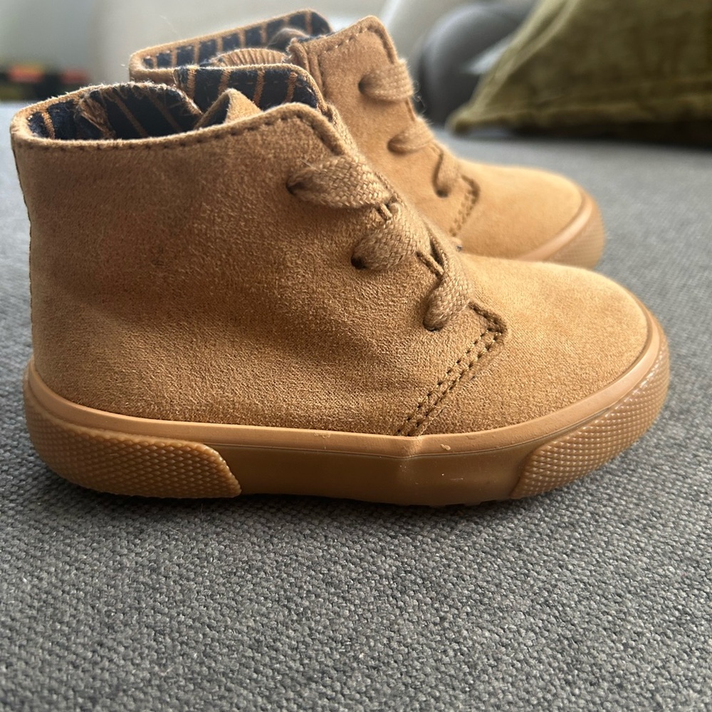 Tan Kids Boots
